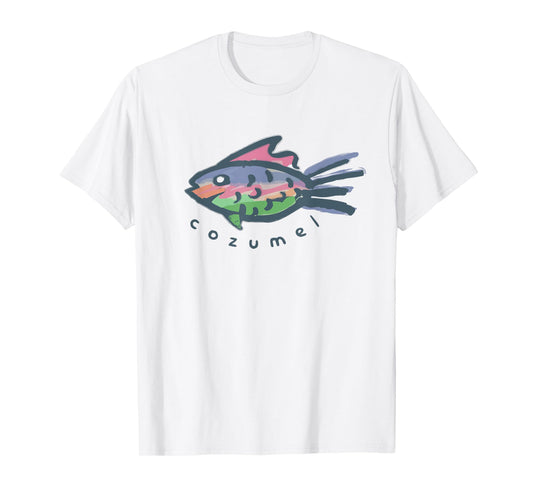 Cozumel Mexico Tropical Fish Graphic T-Shirt