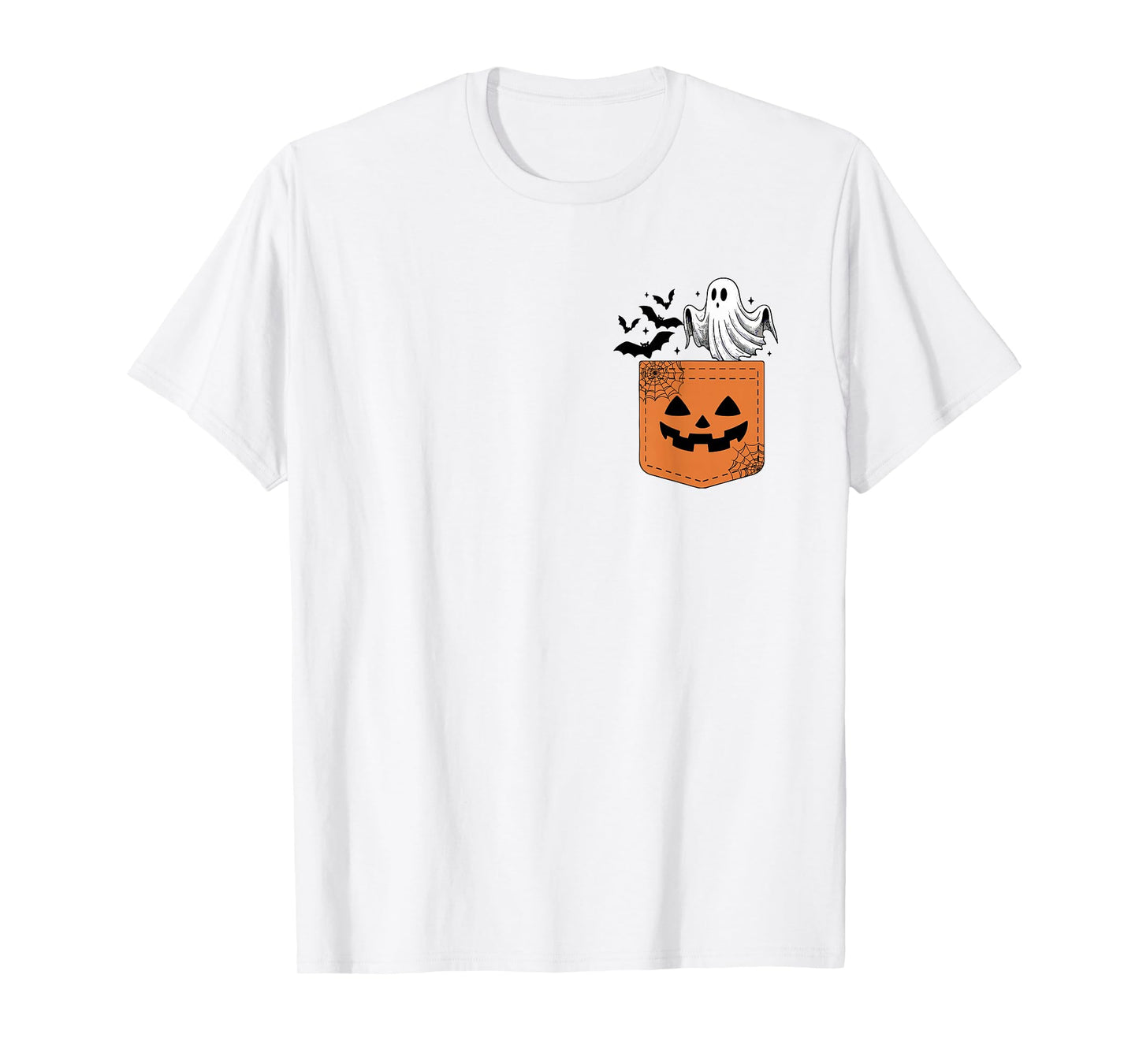 Cute Ghost Bat Halloween Boo Ghost Witch Spooky Seaon Womens T-Shirt