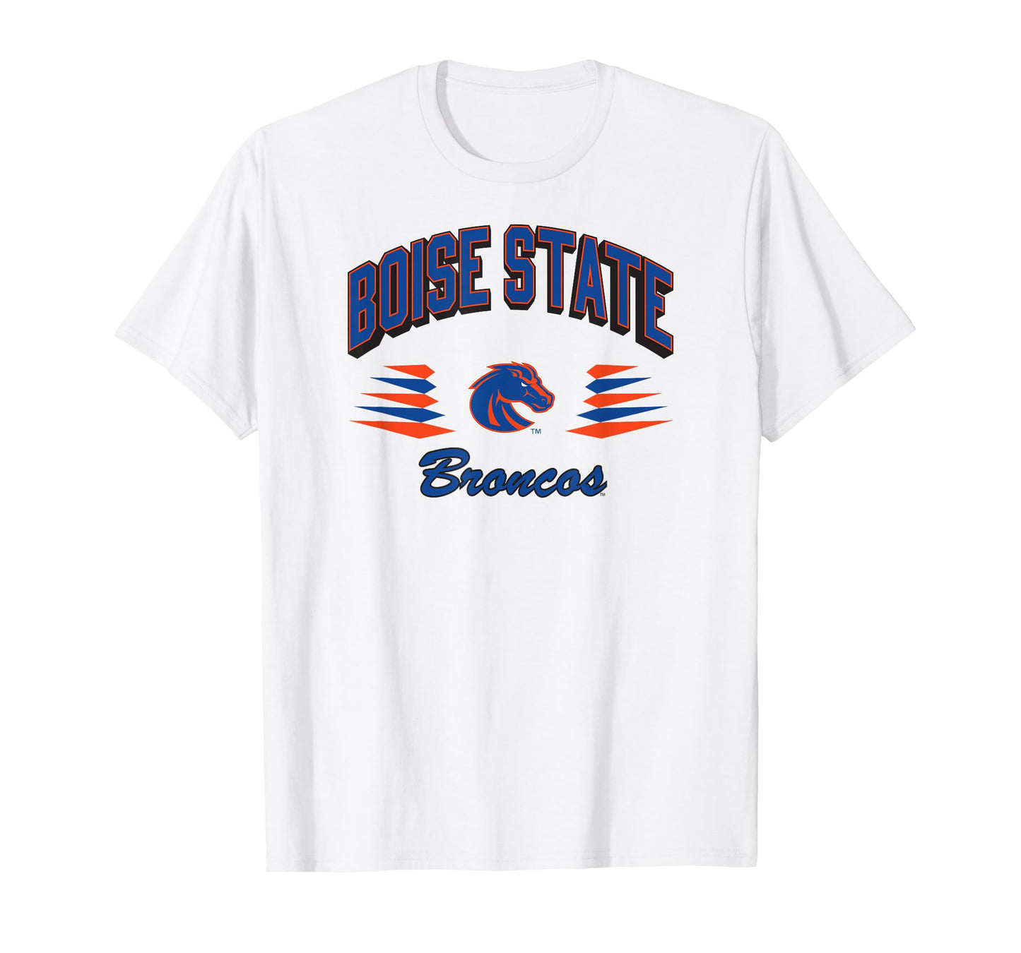 Boise State Broncos Retro Diamond Gray Officially Licensed T-Shirt