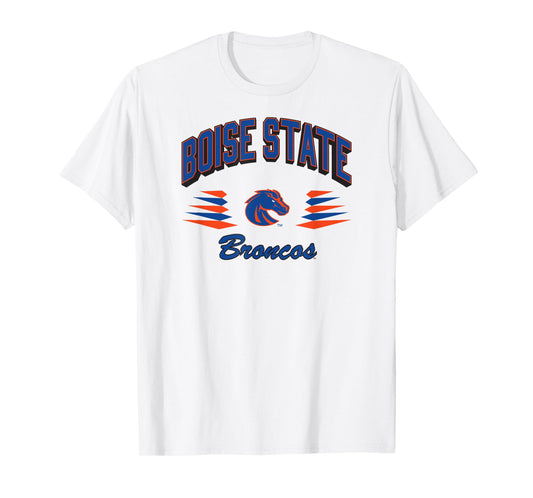 Boise State Broncos Retro Diamond Gray Officially Licensed T-Shirt