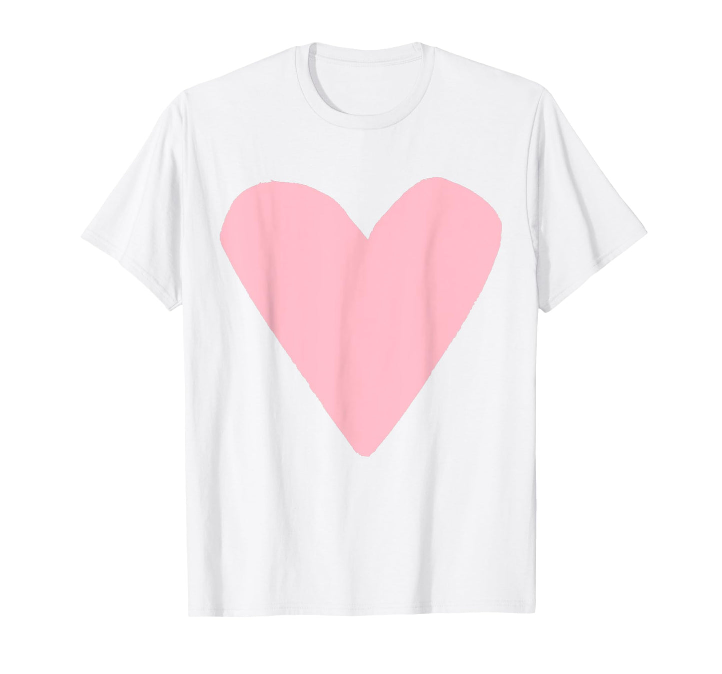 Light Pink Heart Orange T-Shirt