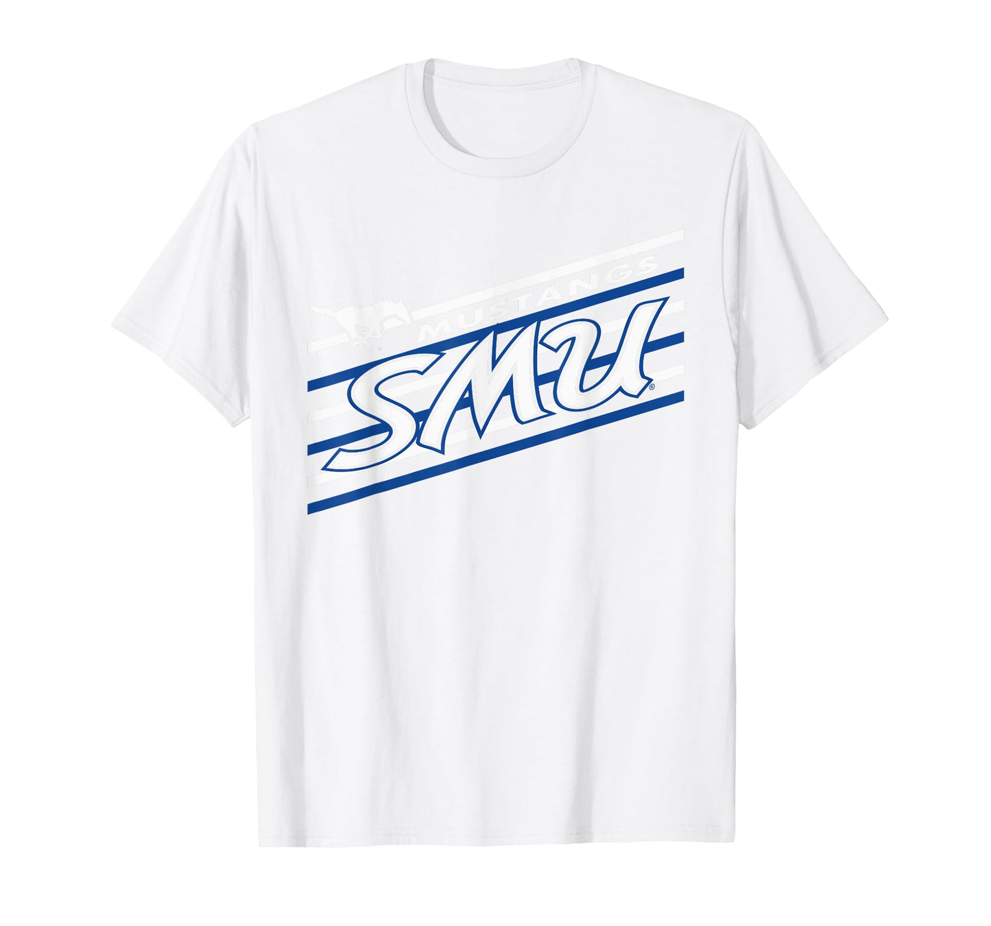 SMU Mustangs Retro Performer Red Officially Licensed T-Shirt