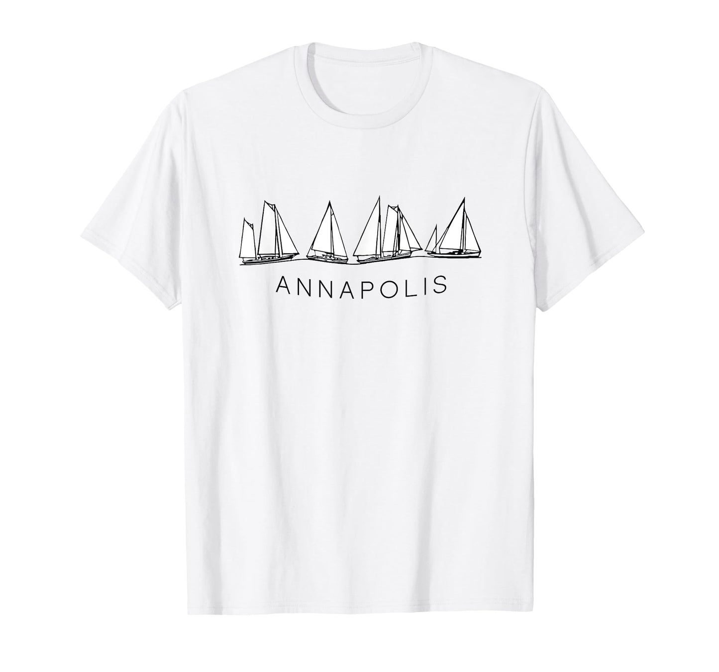 Annapolis Maryland Vintage Sailing Graphic T-Shirt