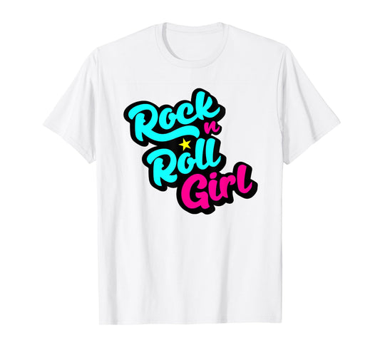 Rock N Roll Girl Ocean Fish Halloween Costumes Group Family T-Shirt