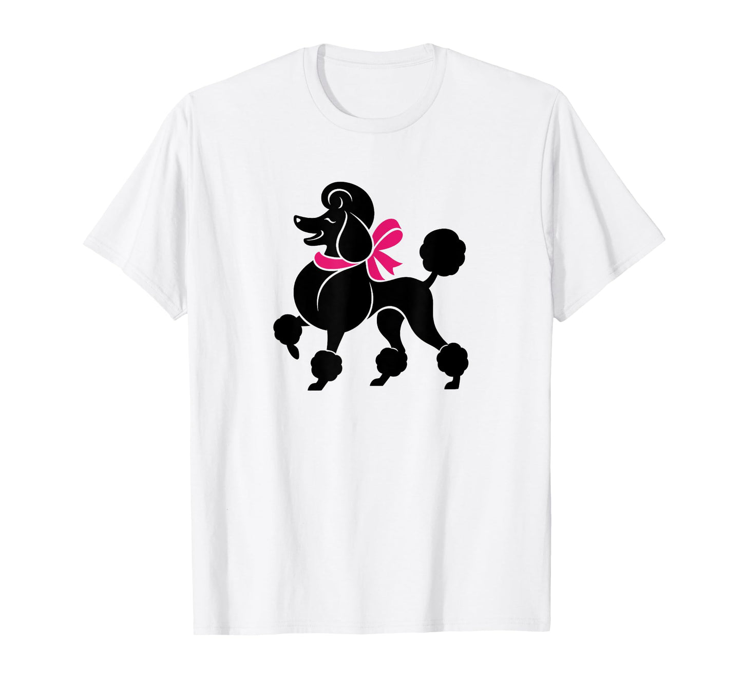 Sock Hop, Poodle, Pink Scarf T-Shirt