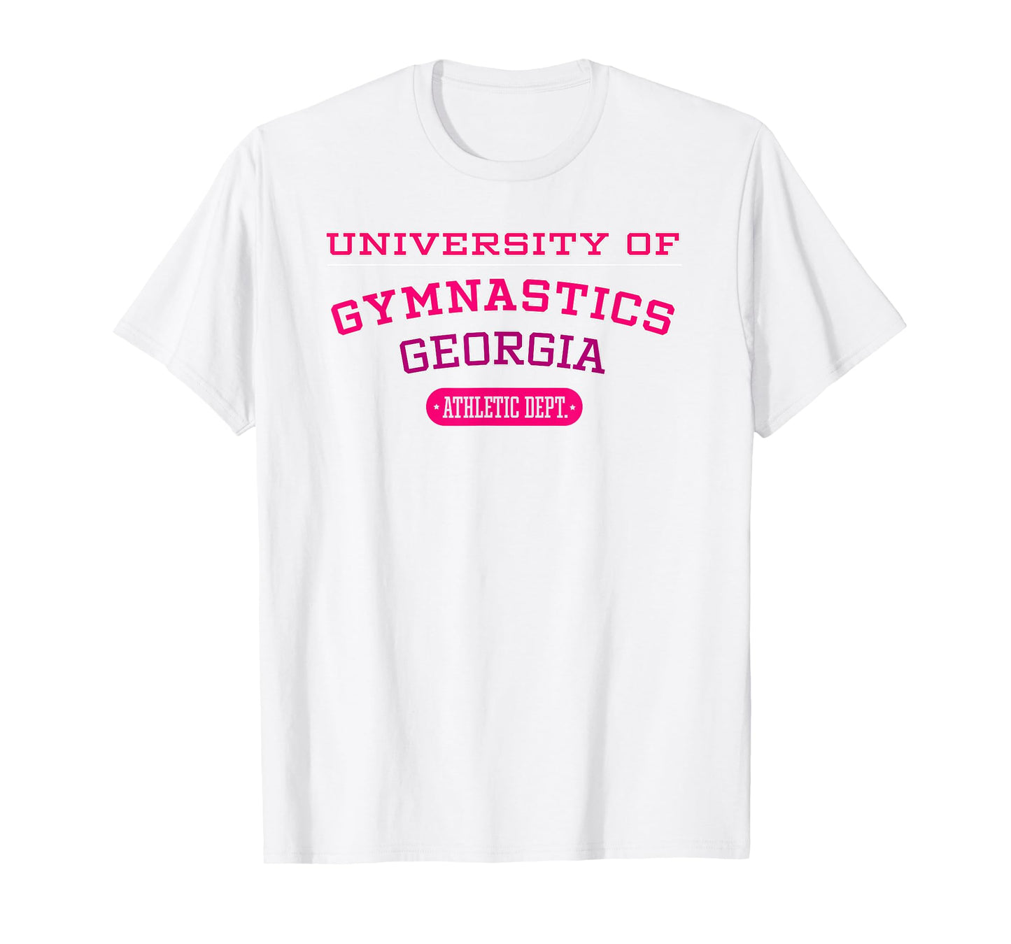 University of Gymnastics GEORGIA Athletic Dept. T-shirt T-Shirt