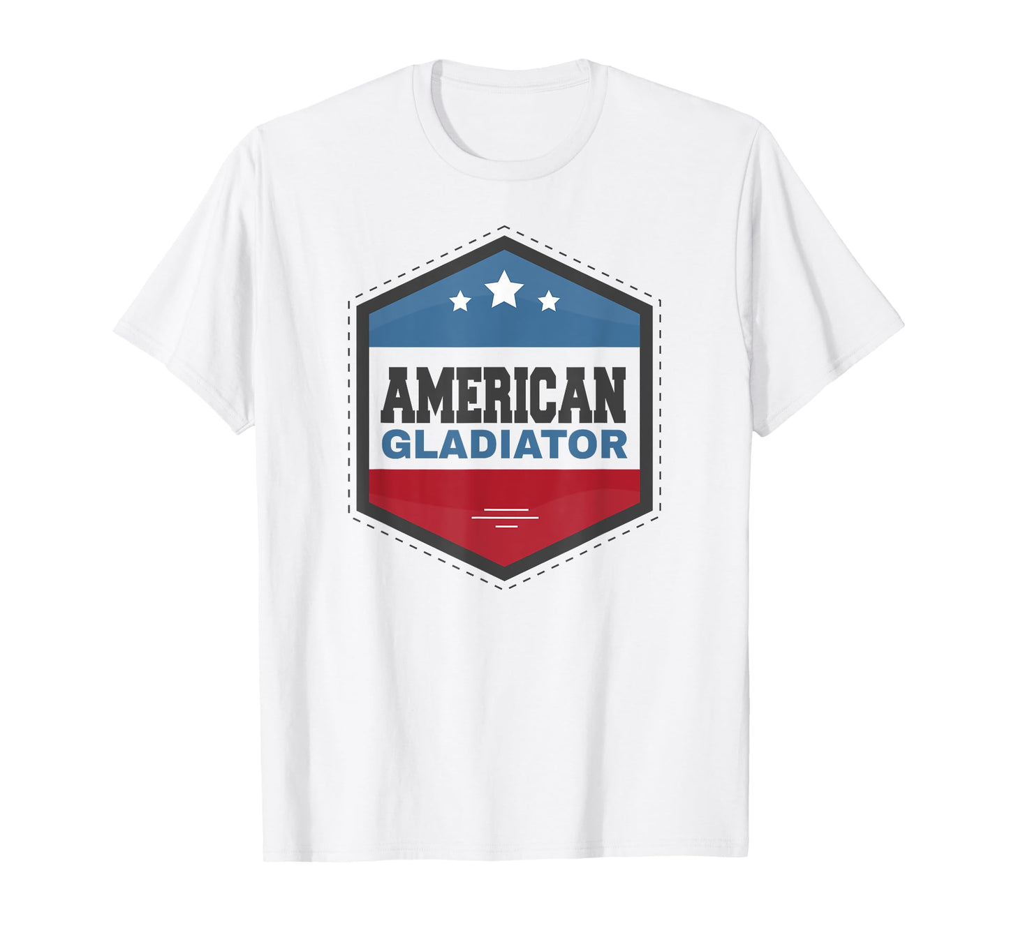 American Gladiator USA flag gym sports quote humor T-Shirt