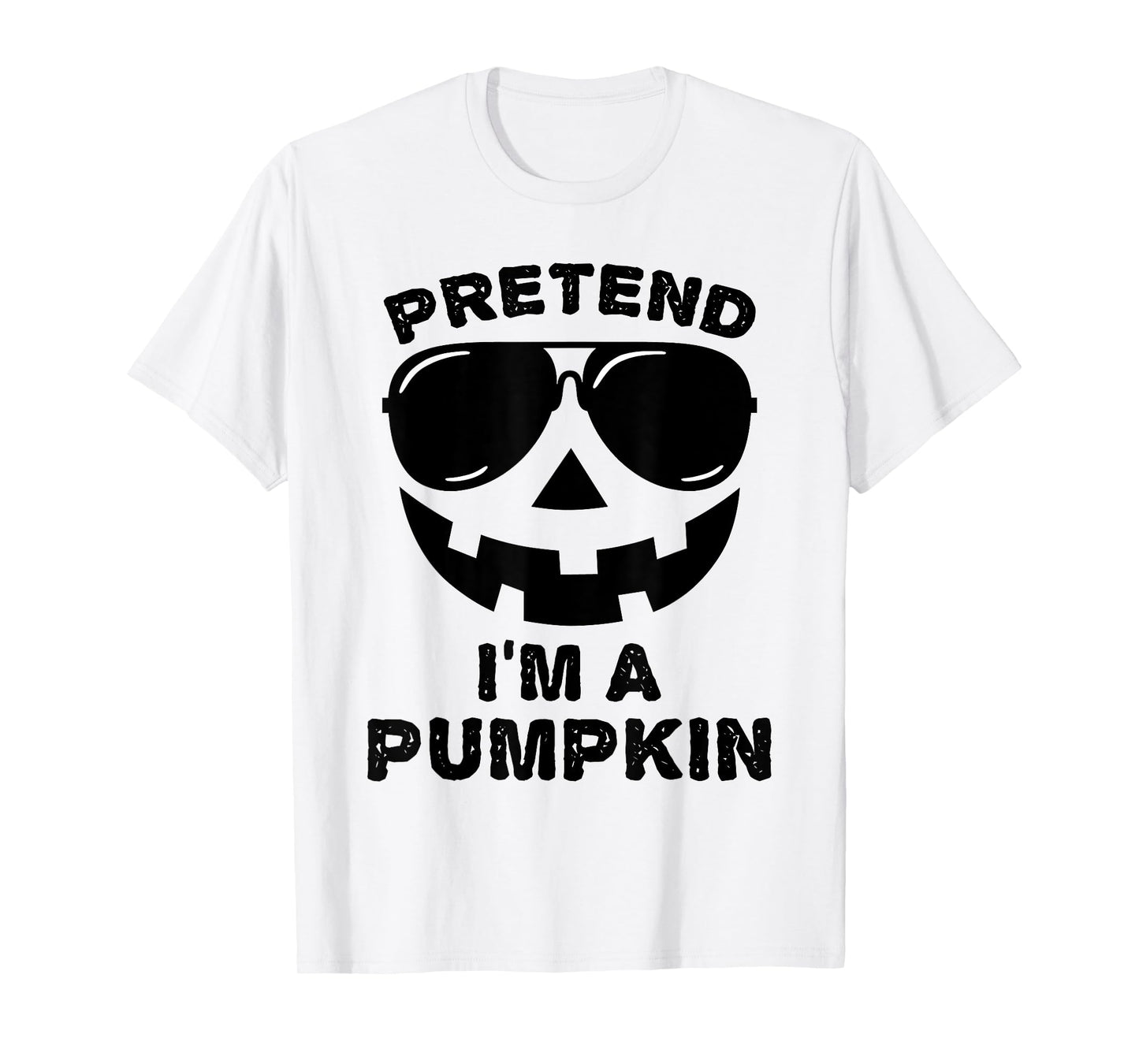 Pretend I'm A Pumpkin Halloween Costume Couples Matching T-Shirt