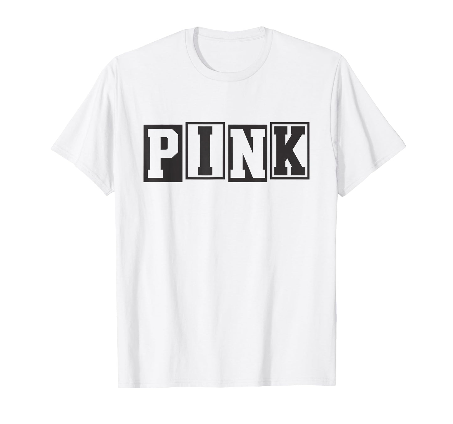 Vintage Pink Aesthetic Block Letter for Girls and Boys T-Shirt