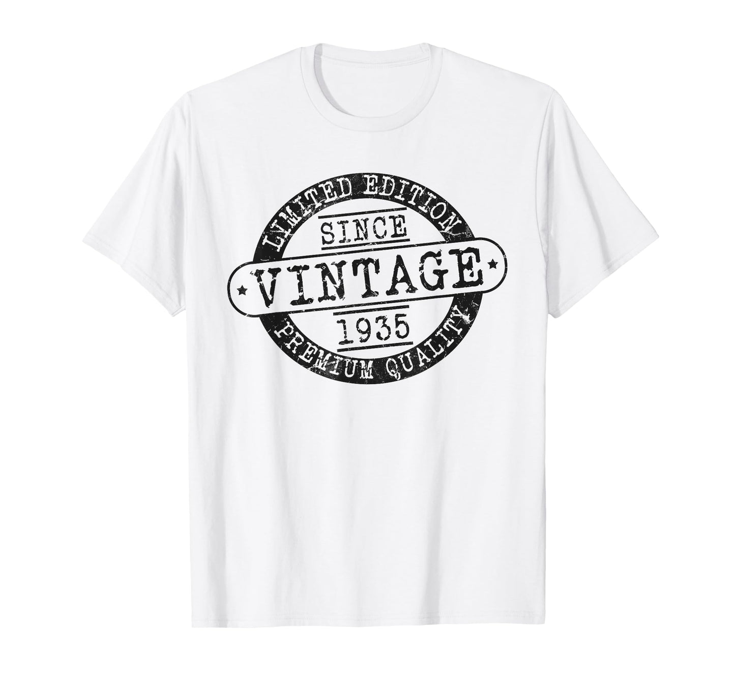 Vintage Since 1935, Rustic Style Born In 1935 Birthday Gifts T-Shirt