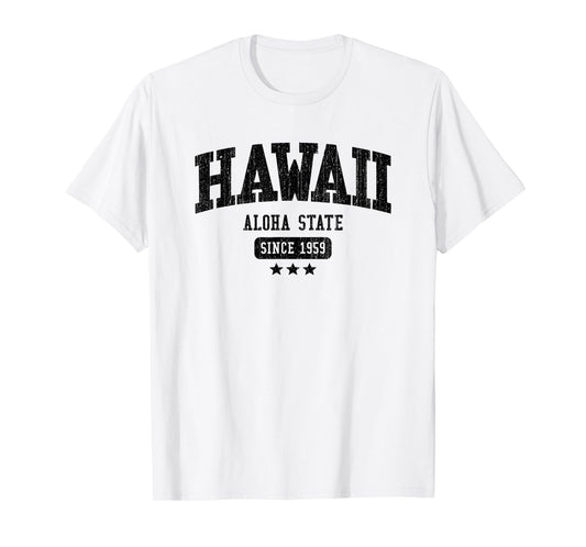 Vintage Hawaii Aloha State Since 1959 USA Sports T-Shirt