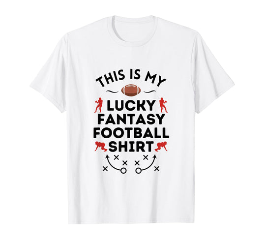 This Is My Lucky Fantasy Football Shir - Football Humor T-Shirt