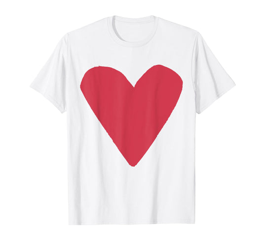 Red Heart Orange T-Shirt
