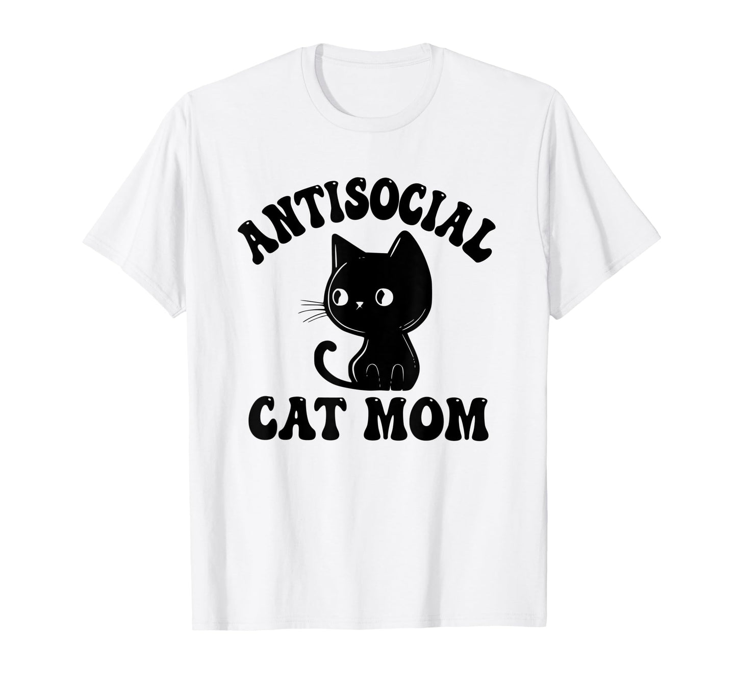 Antisocial Cat Mom Introvert Anti Social Anxiety Introverted T-Shirt for Men Women