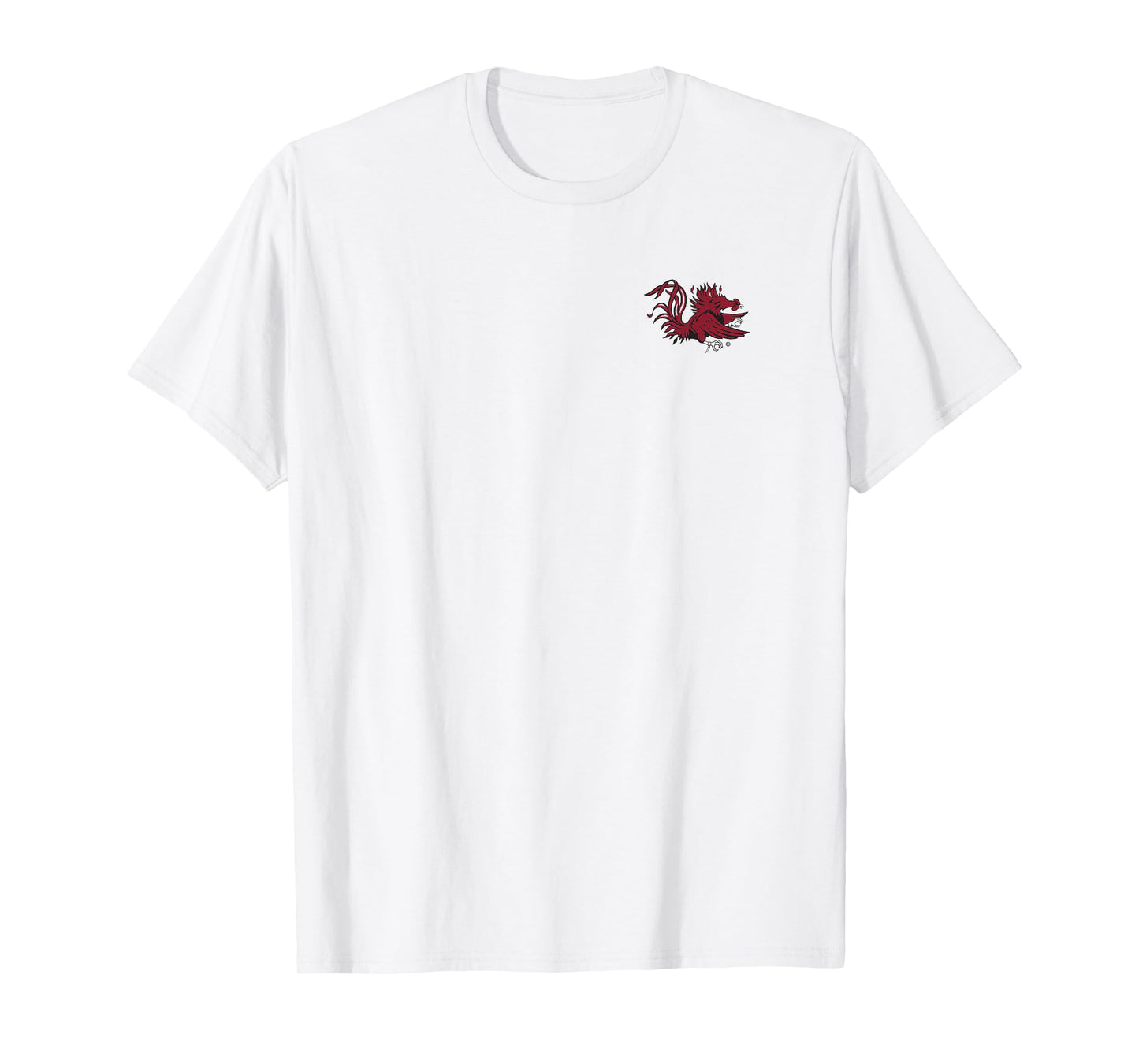South Carolina Gamecocks Icon Front/Back White T-Shirt