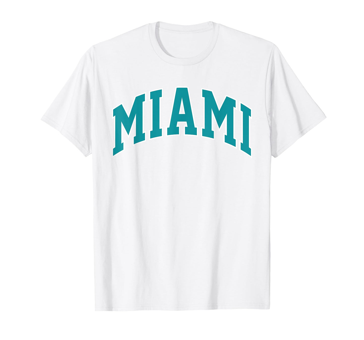 Retro Miami Men Miami Women Vintage Classic Orange Aqua FL T-Shirt
