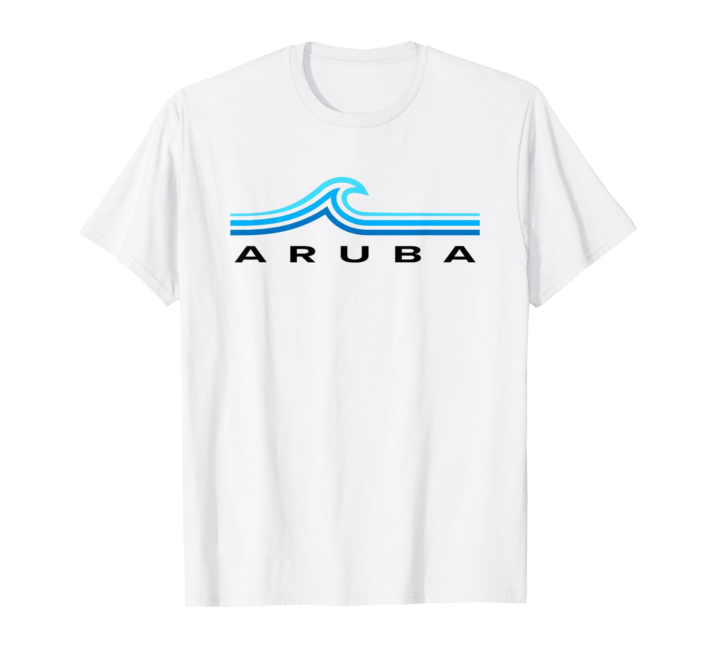 Vintage Aruba Souvenir Mens Womens Girls Boys Waves Graphic T-Shirt