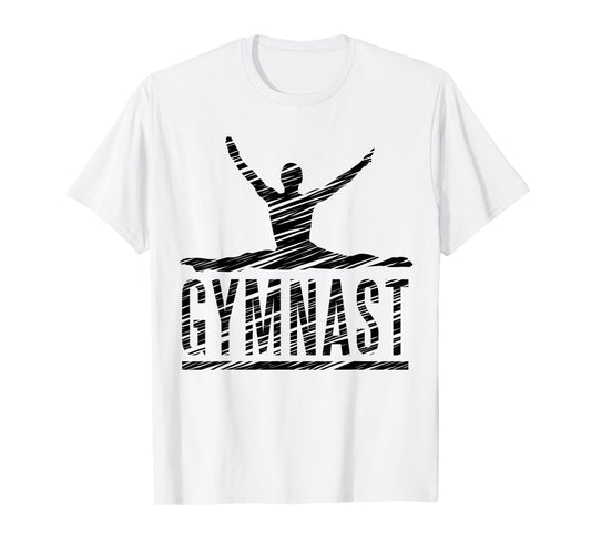 Gymnastics Fan Vintage Motif T-Shirt