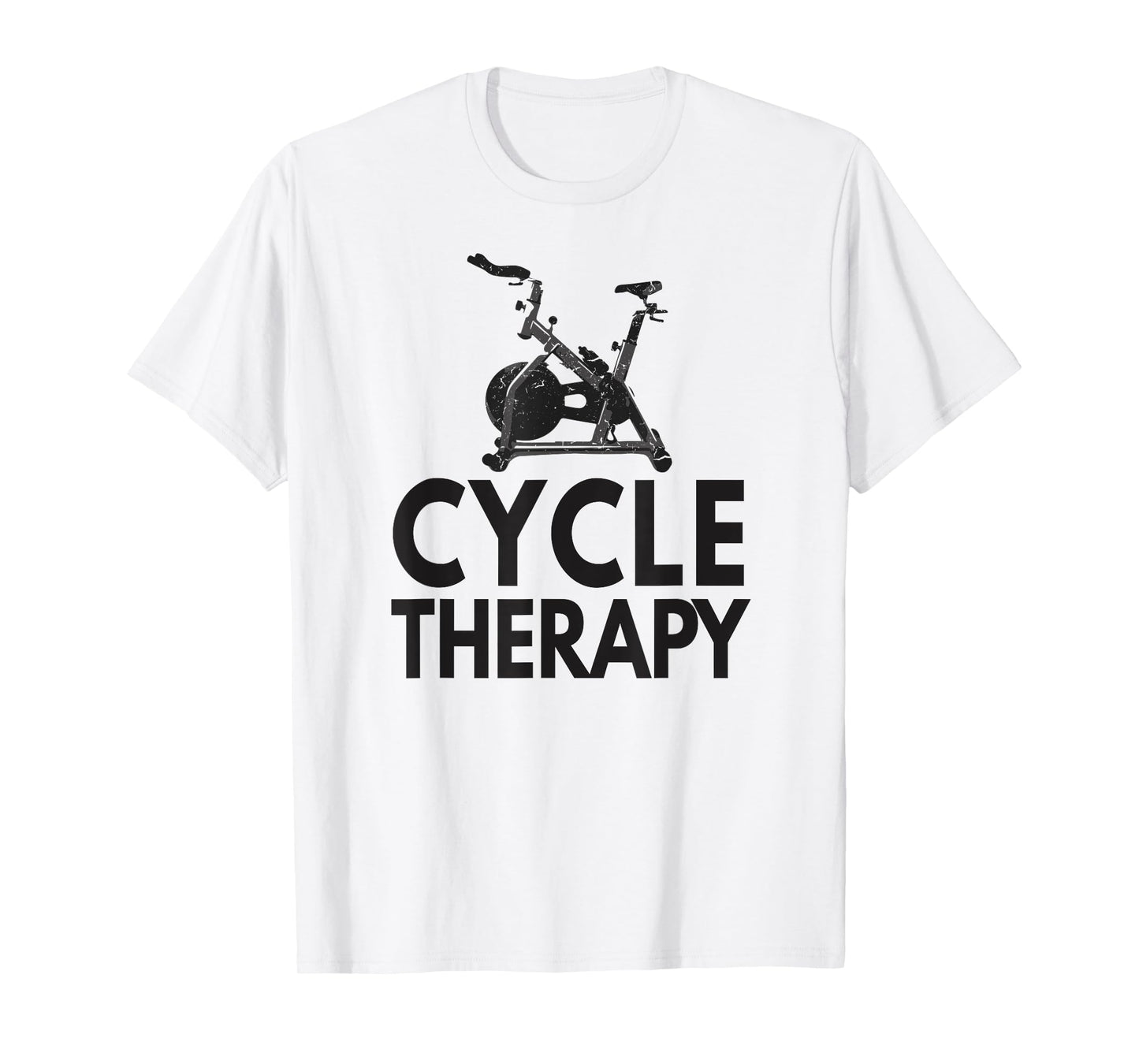 Funny Pun Indoor Spin Class Cycle-Therapy Cycling T-Shirt T-Shirt