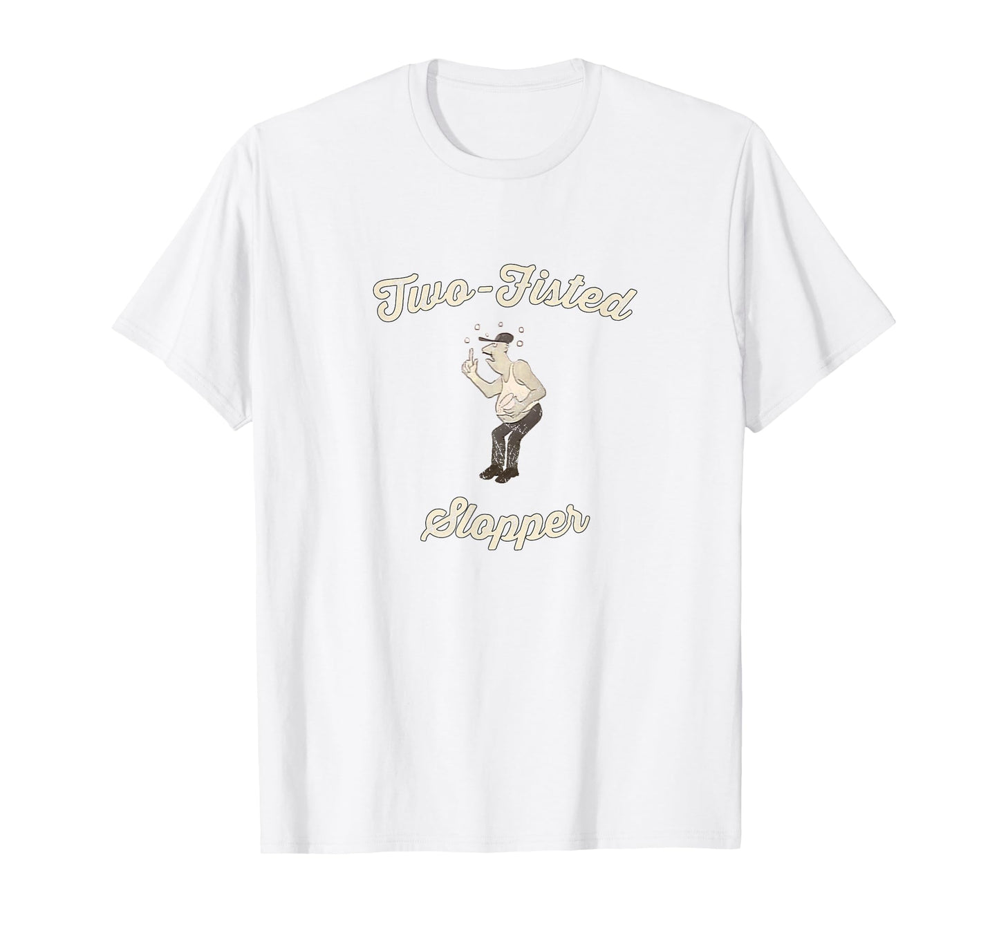 Two Fisted Slopper Vintage Milwaukee Baseball T-Shirt