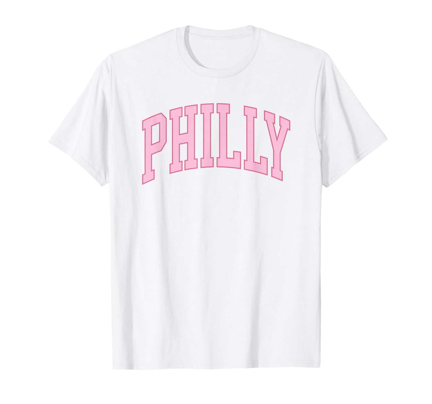 Philly Pink Retro Preppy throwback Philadelphia girls womens T-Shirt