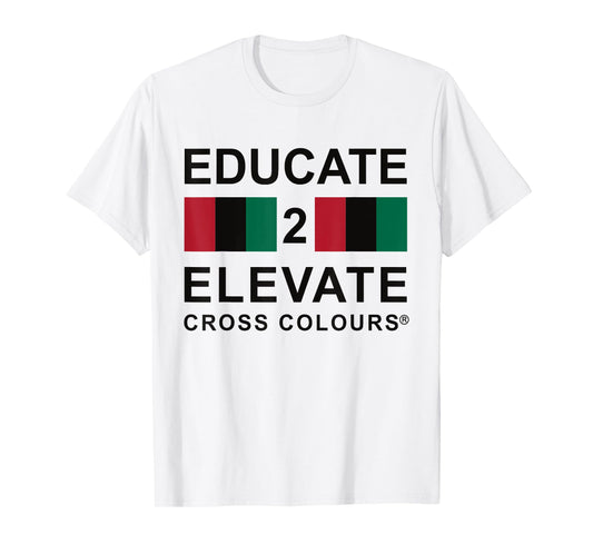 Educate 2 Elevate | Retro Graphic 1990's Urban Vintage T-Shirt