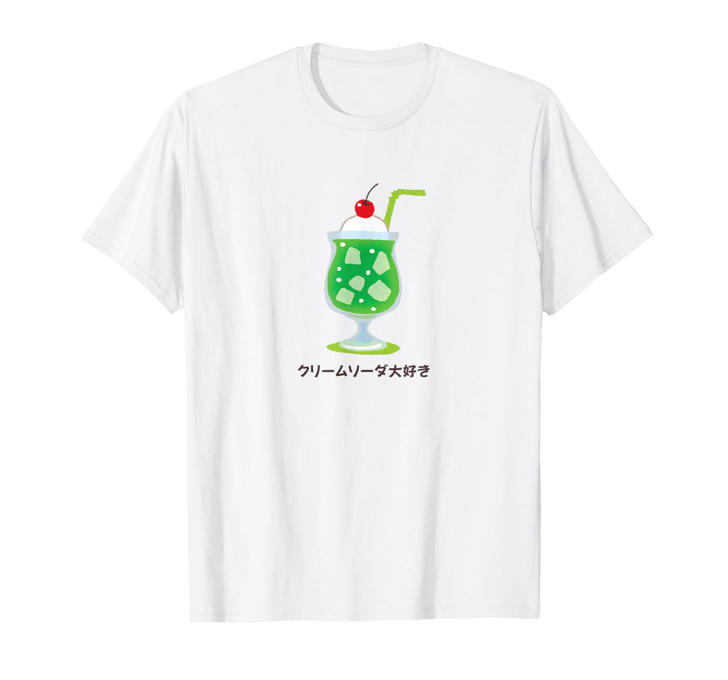 Japanese Cream Soda Retro Melon Float Kawaii Aesthetic T-Shirt