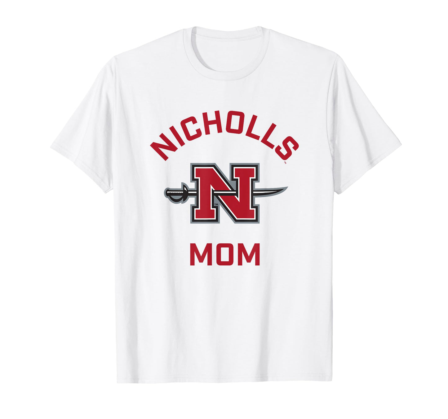 Nicholls State University Colonels Arched Mom T-Shirt