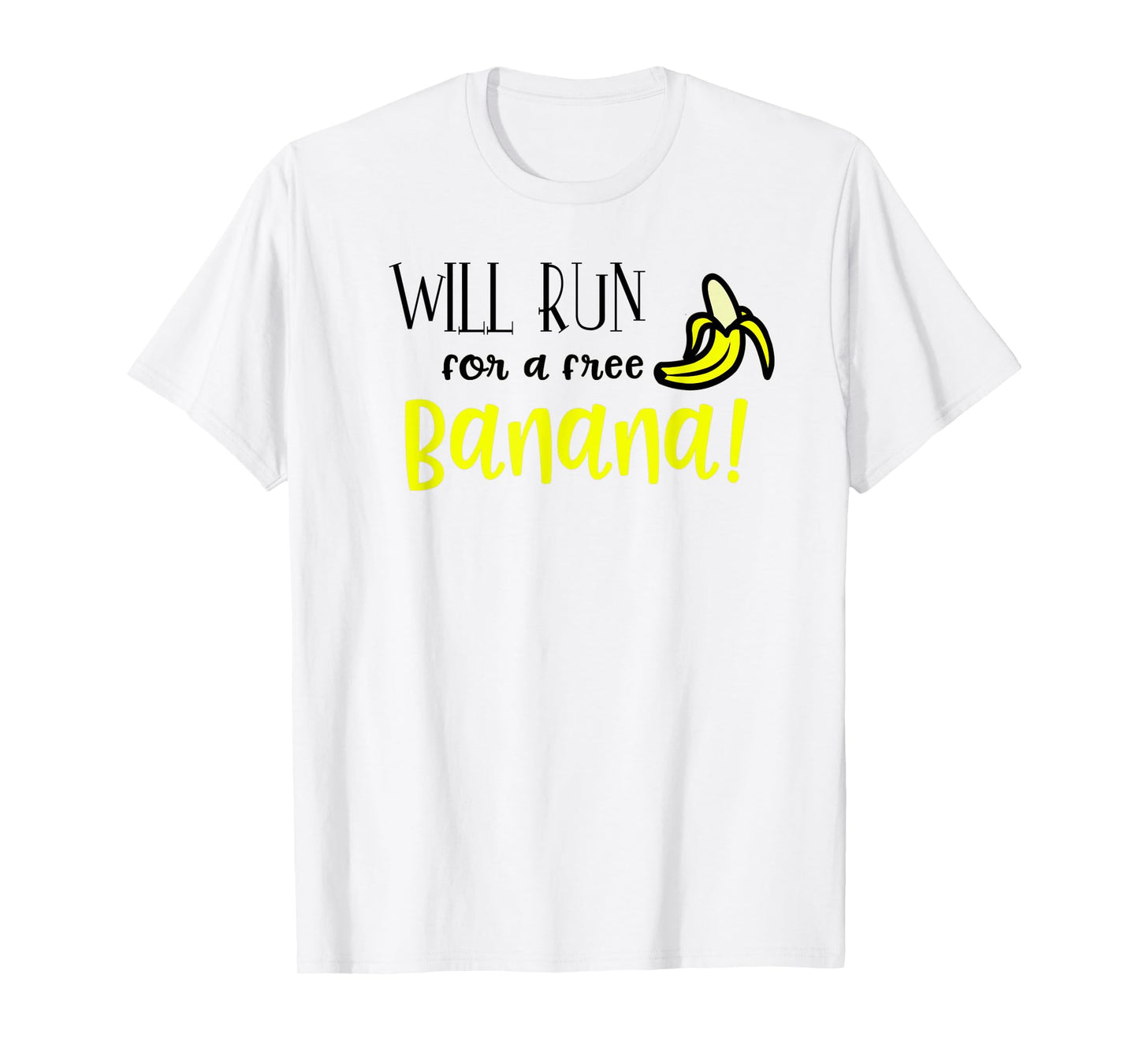 Marathon TShirt Funny Motivation I Running Banana gift tee