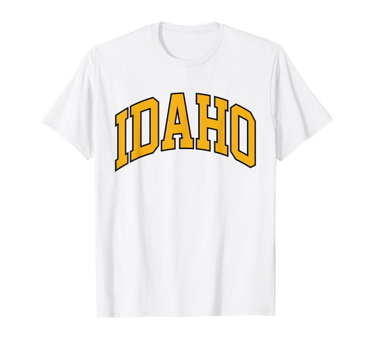 Retro Idaho Tee Vintage Idaho Gold Black Fun Idaho Throwback T-Shirt