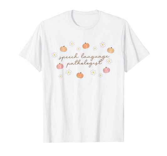 Speech Language Pathologist Halloween Fall Pumpkins SLP T-Shirt