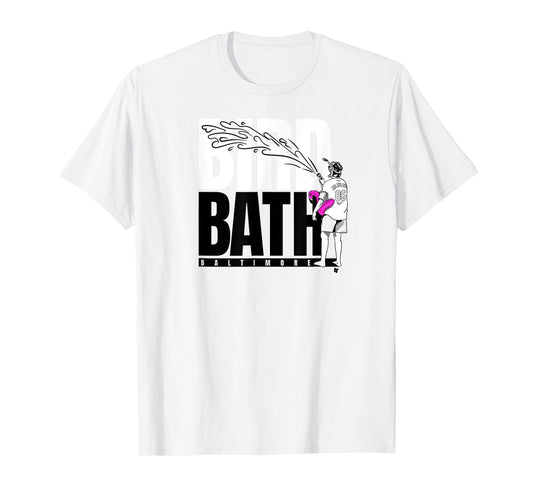 Baltimore Baseball: Mr. Splash Bird Bath T-Shirt