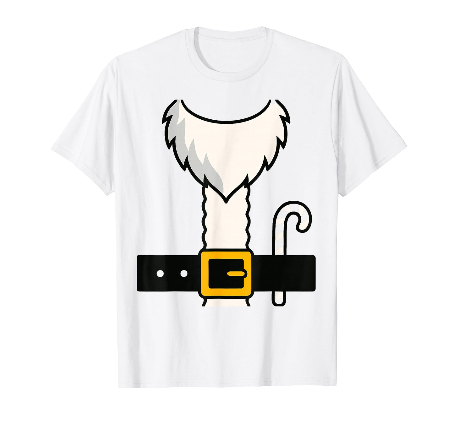 Santa Claus Costume Belt Christmas Outfit T-Shirt