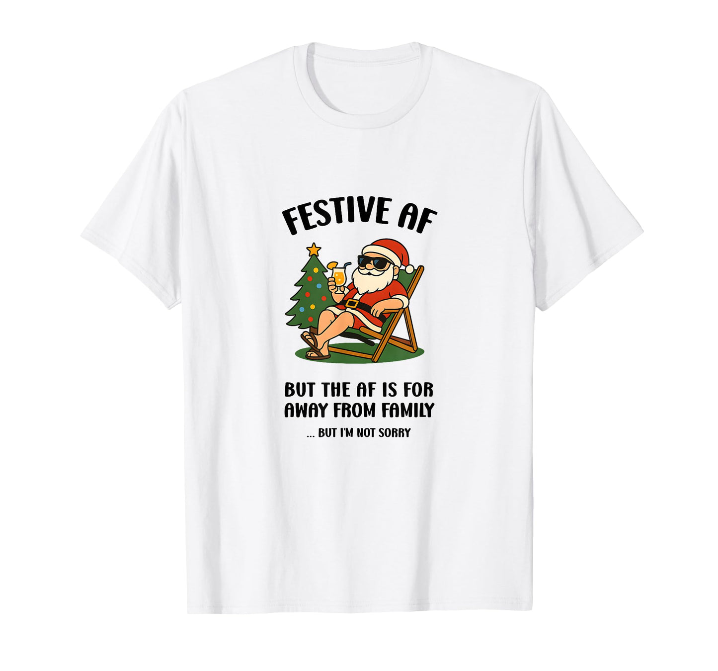 Christmas Beach, Funny Holiday Tee, Gift for Friends, Santa T-Shirt