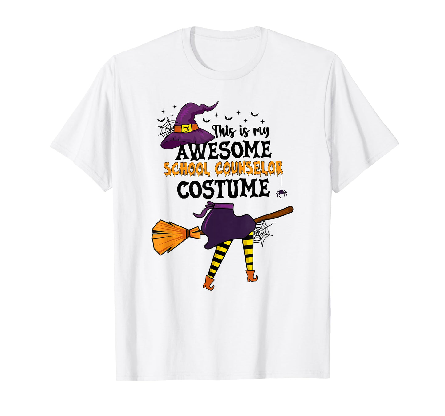 This is My Awesome School Counselor Costume Halloween Witch T-Shirt