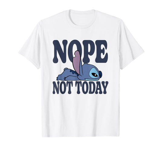 Disney Lilo & Stitch Nope Not Today Sleepy Stitch T-Shirt