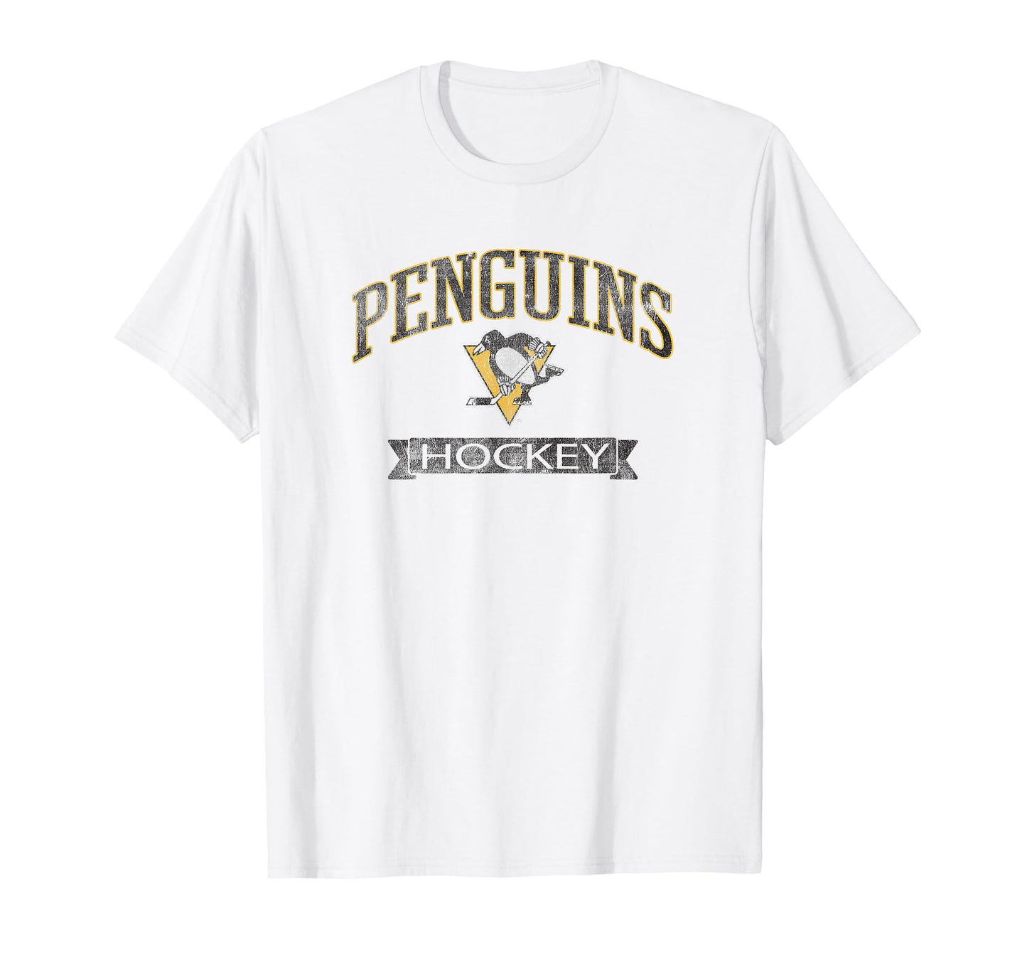 Pittsburgh Penguins Vintage Hockey Gray Officially Licensed T-Shirt