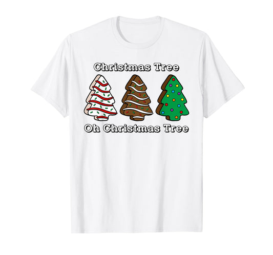Oh Christmas Tree Cute Cake Brownie Lover Sweet Tooth T-Shirt