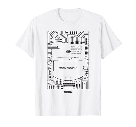 SEGA Saturn microchip video game T-Shirt