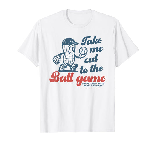 Take Me Out To The Ball Game, Retro Baseball T-Shirt