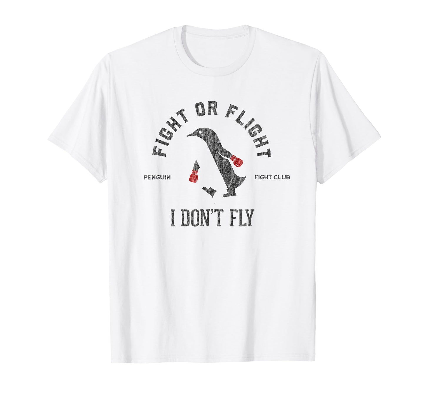 Funny vintage penguin boxing motivation T-Shirt
