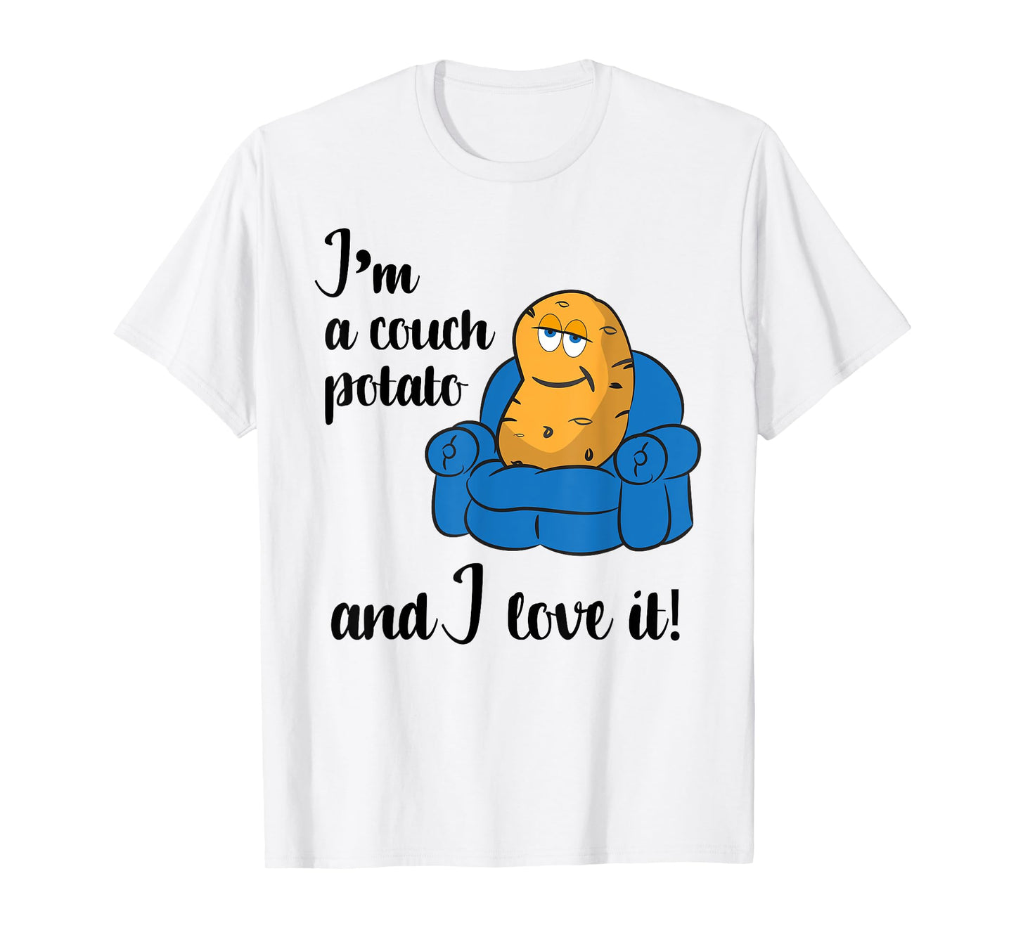 Funny Adult Couch Potato T-Shirt T-Shirt