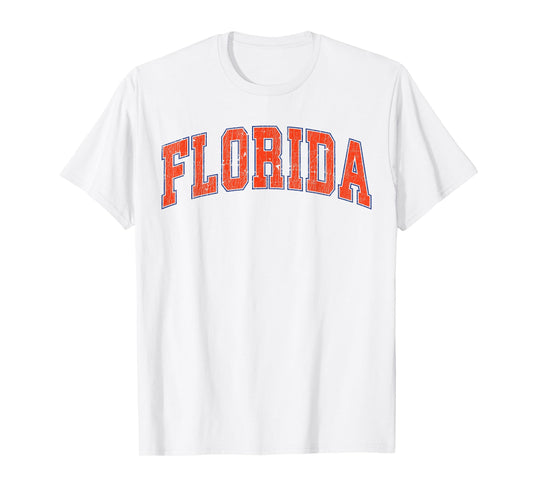 Florida - Vintage Varsity Classic Text Men Women Florida T-Shirt