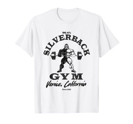 96.4% Silverback Gym Apparel Venice beach California, retro T-Shirt
