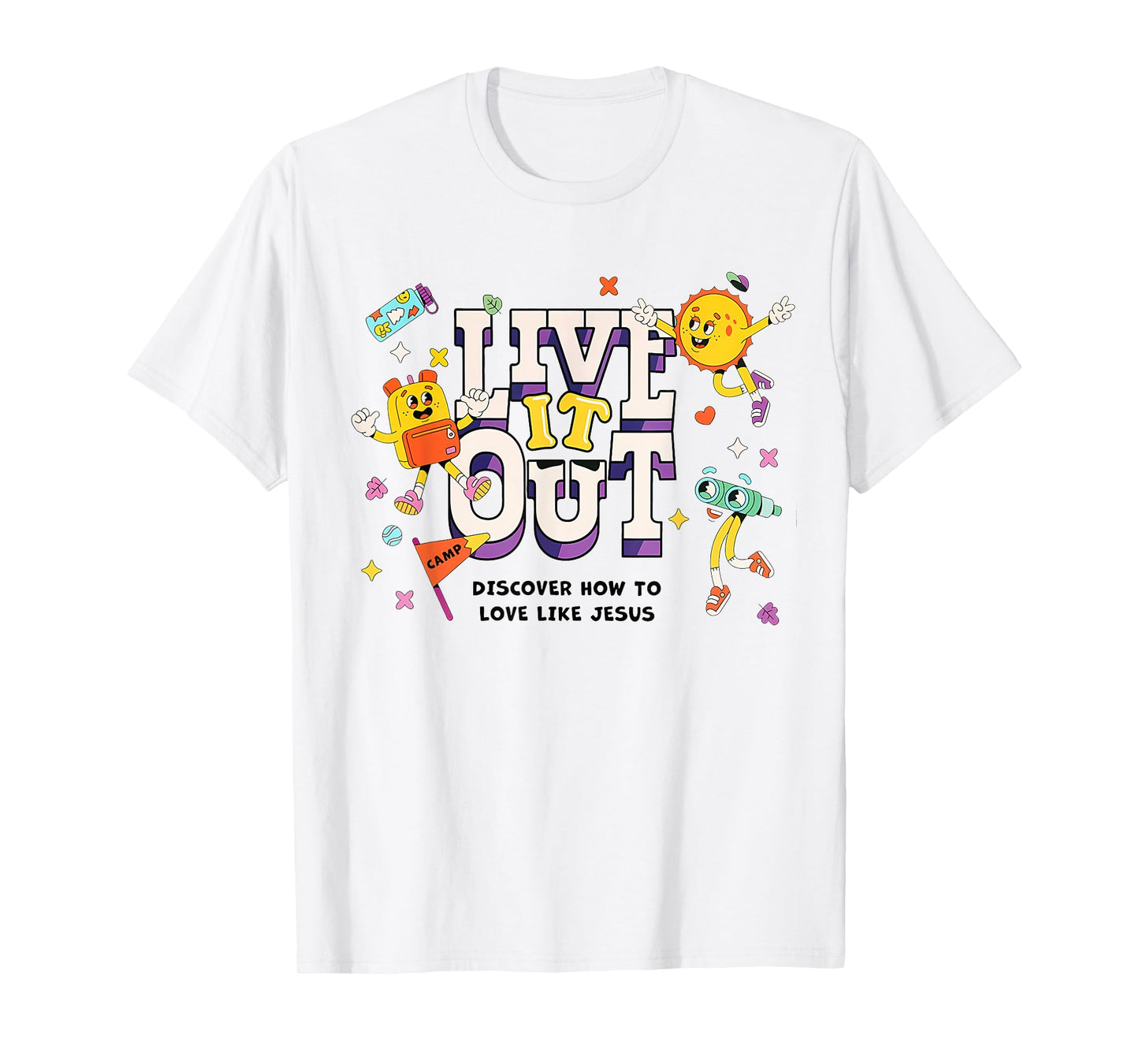 VBS 2025 Live It Out Love Like Jesus Vacation Bible School T-Shirt