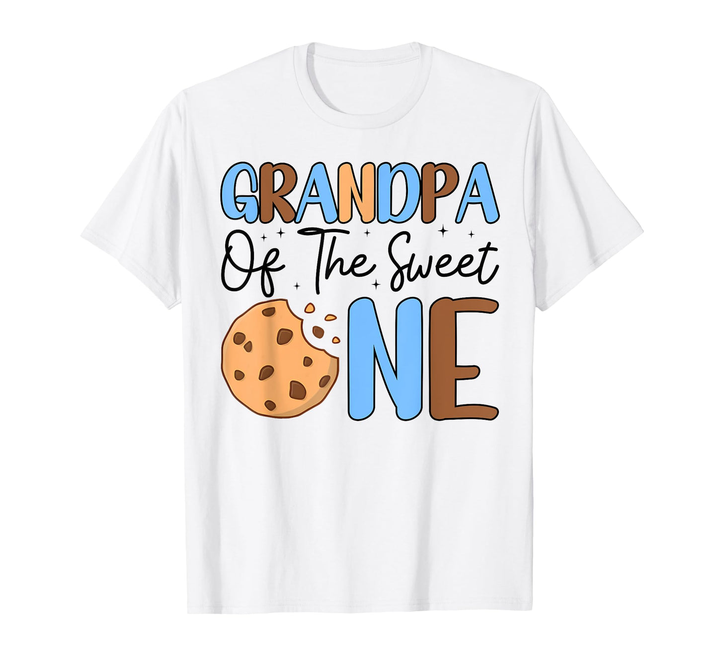 Grandpa Of The Sweet One Cookies & Milk 1st Birthday Family T-Shirt