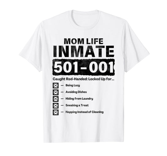 Mom Life Inmate Funny Matching Halloween Costume T-Shirt