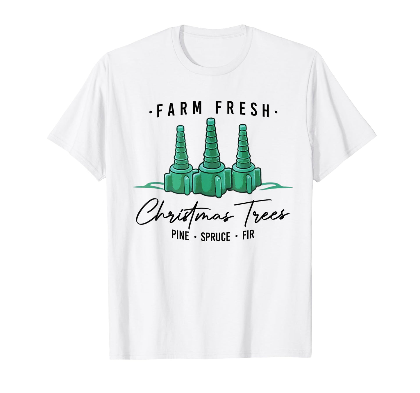 Respiratory Therapist Nurse Farm Fresh Christmas Trees T-Shirt
