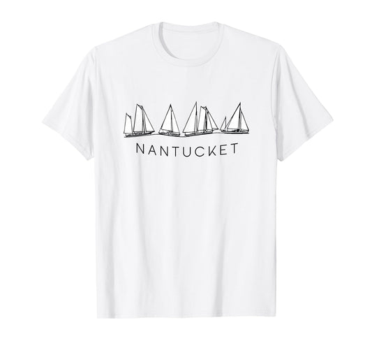 Nantucket Vintage Sailing Graphic T-Shirt