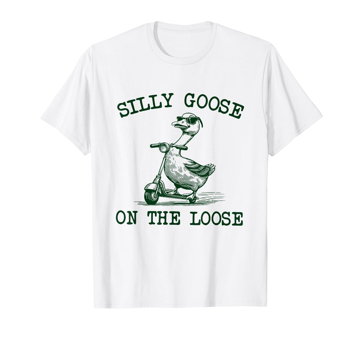 Funny Silly Goose On The Loose Silly Goose Boy Girl Kids T-Shirt